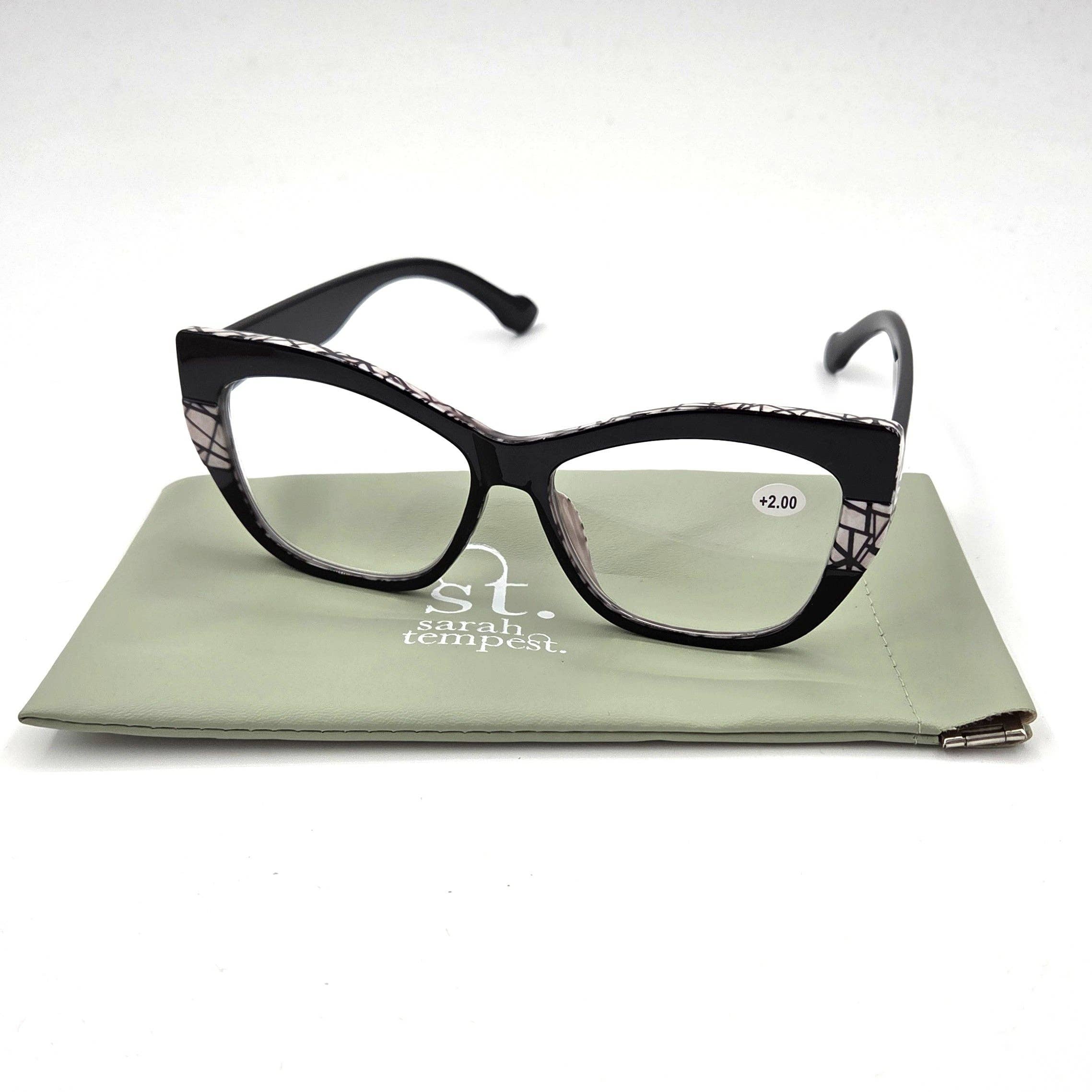 Tempest Designs – Óculos - Mulher por atacado – Óculos de leitura clássicos de 2 tons1