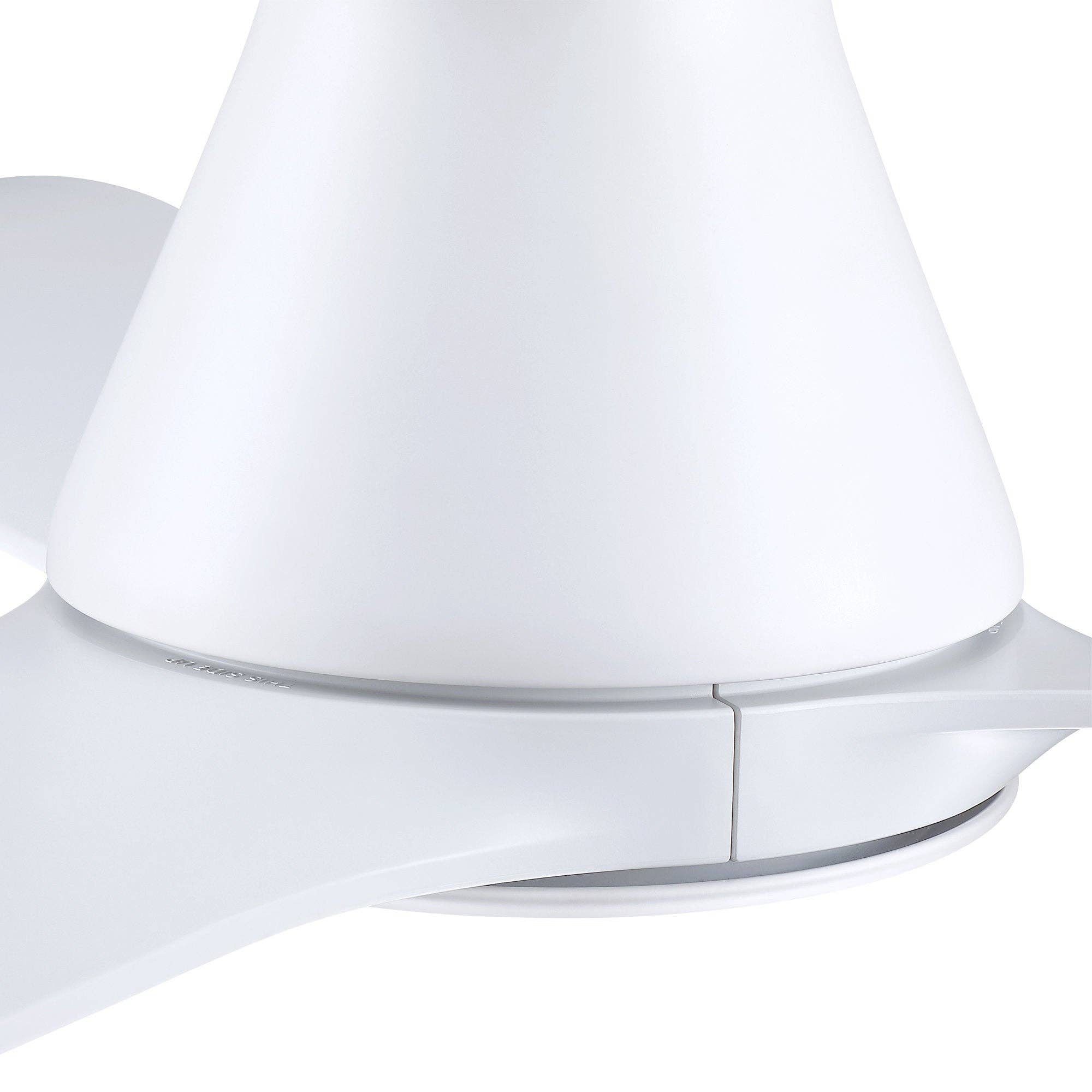 Brio Lighting - Wholesale Ceiling Fan - Royal Gust Modern 52" White Flush Mount  LED Ceiling Fan6
