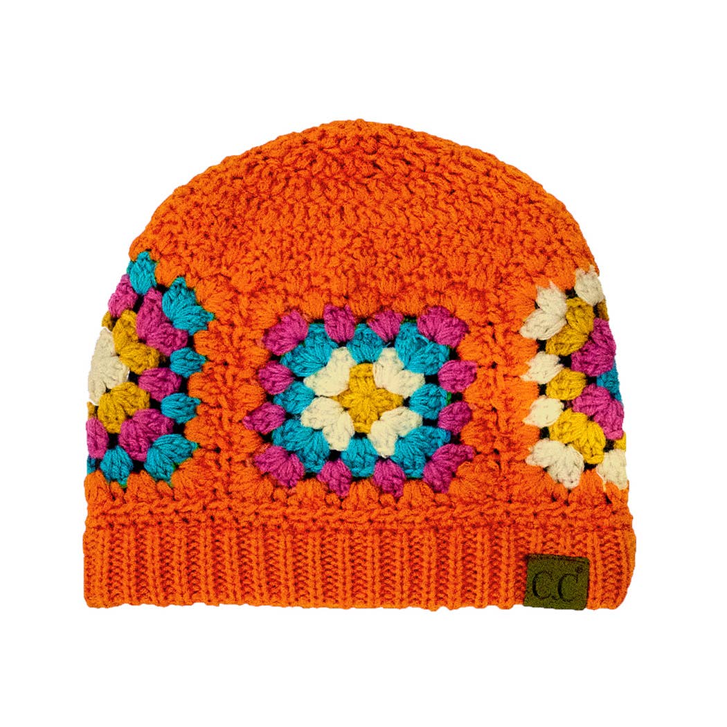 Fashion City - Wholesale Beanie - Women's - Multi-Colored Crocheted Beanie6