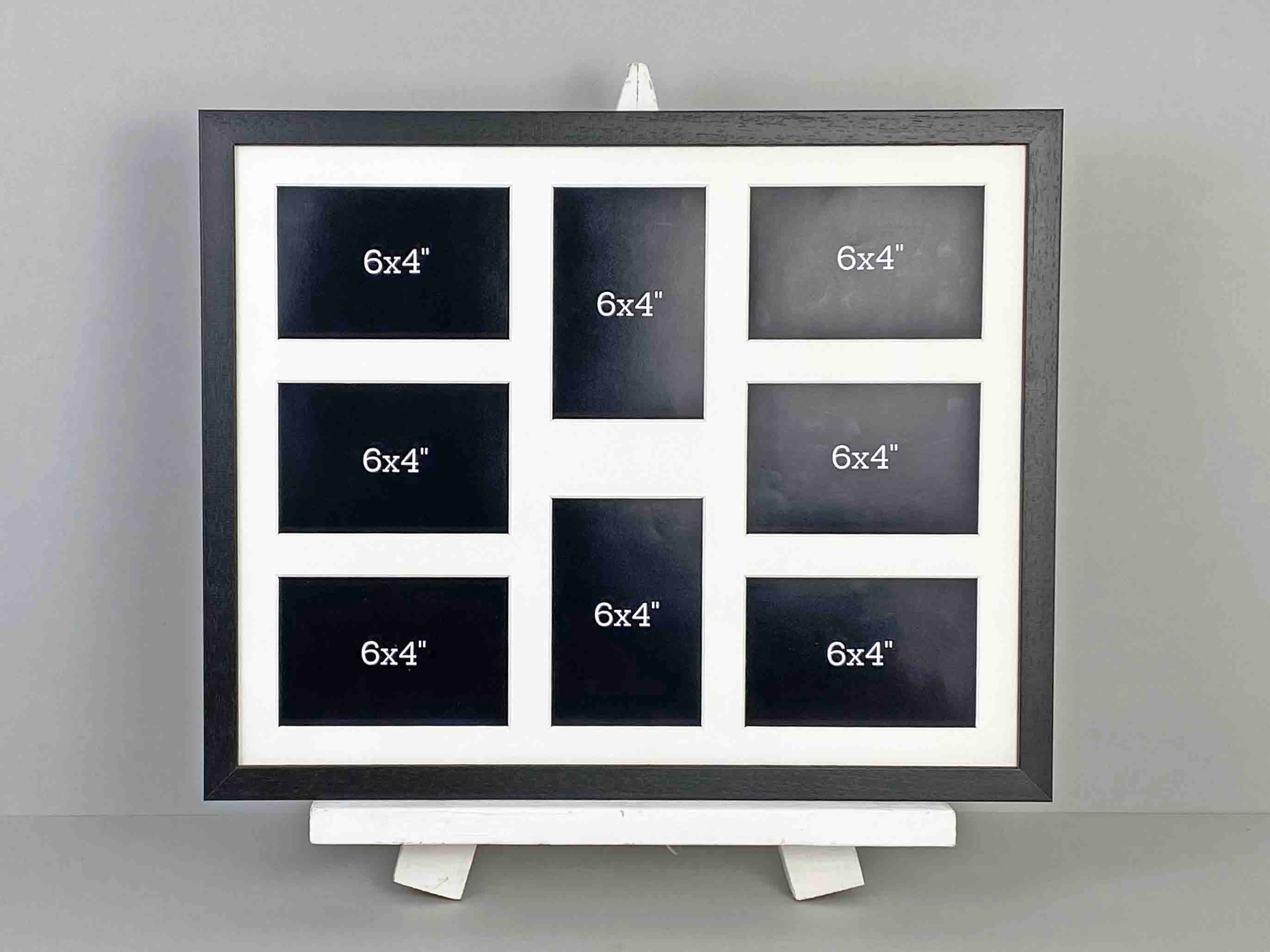 Photoframesandmore – wholesale Picture frame – 40x50cm Frame, Holds Eight 6x4" Photos. Multi Aperture Frame2