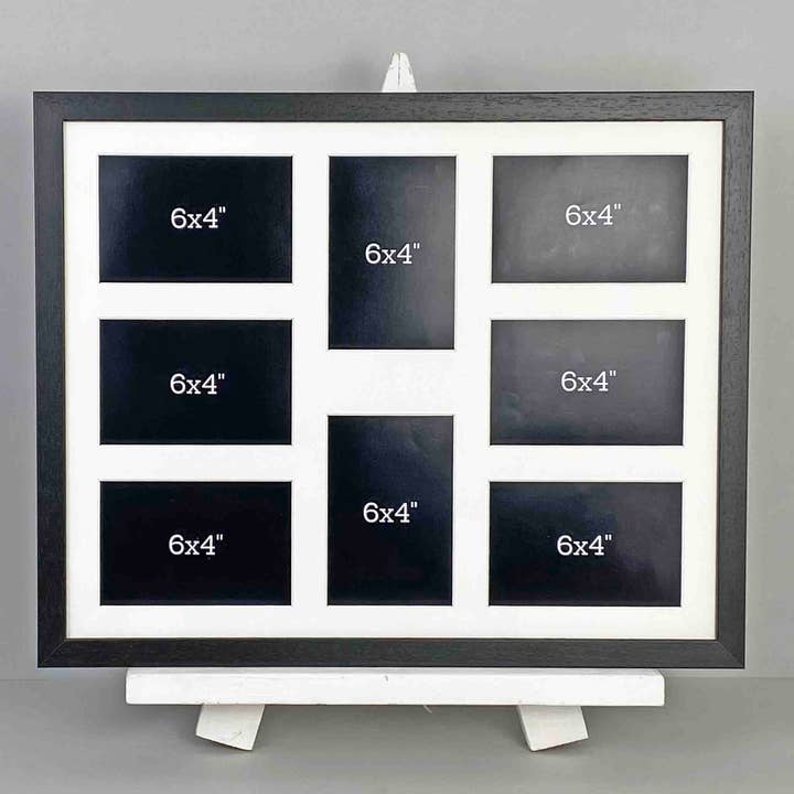 Photoframesandmore – wholesale Picture frame – 40x50cm Frame, Holds Eight 6x4" Photos. Multi Aperture Frame2