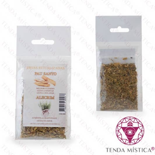 Erbe ritualizzate Pau Santo e rosmarino per la vendita all'ingrosso da parte di Tenda Mística