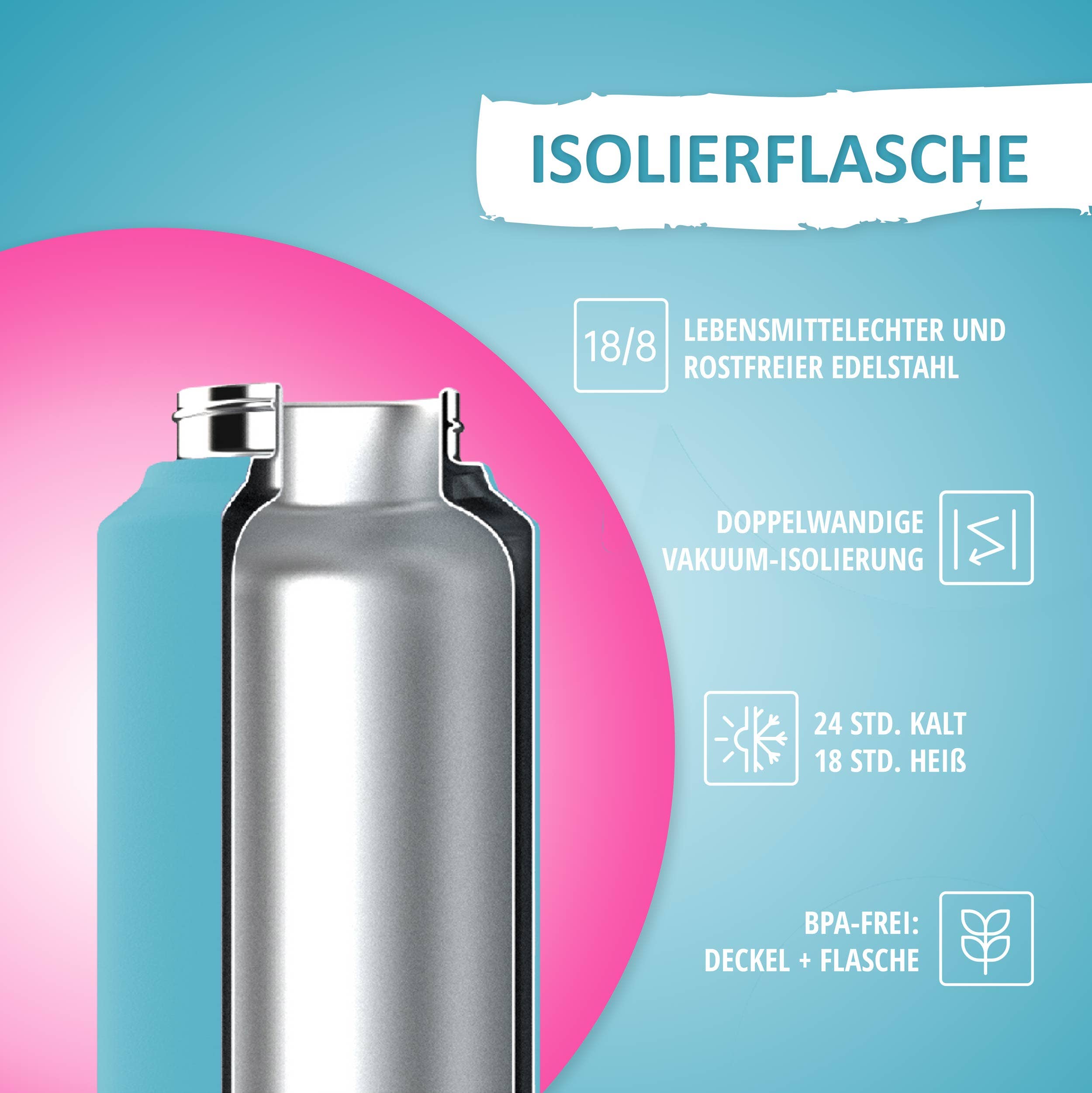 Brandt & Rieck GbR – wholesale Vattenflaska – Vattenflaska - 350 ml - Miami Beach3