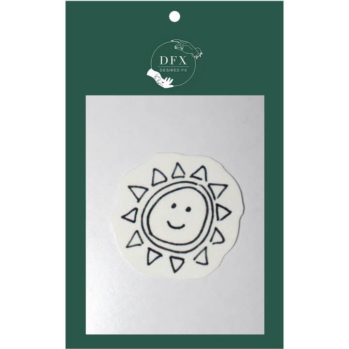 HAPPY SUN TEMPORARY TATTOO for wholesale by DESIRED FX