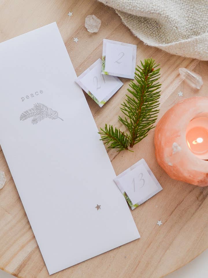Peace Affirmation Advent Calendar for wholesale by Spirit Moon Studios