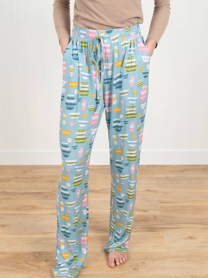 Pantalon d'intérieur pour adulte en bambou, imprimés classiques Vintage Kitchen pour la vente par American Farm Company