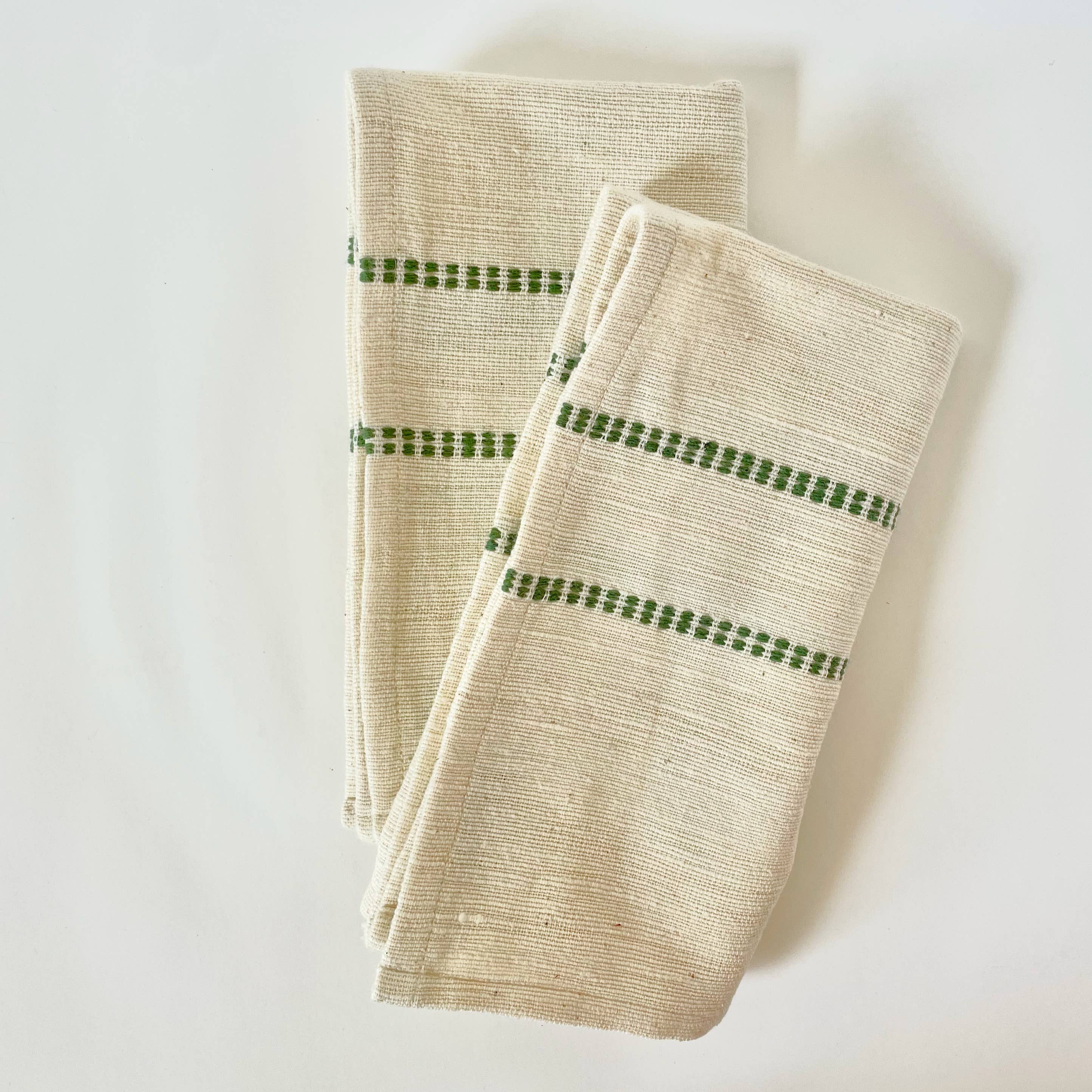 Sabahar - Wholesale Dinner & Cloth Napkin - Chamo Handwoven Ethiopian Cotton Napkins | Set of 21