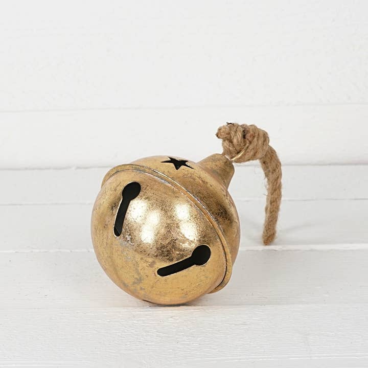 Holiday Depot Inc. - Wholesale Ornament - M32601-Vintage Golden Bell w. jute loop (5.5inD)2