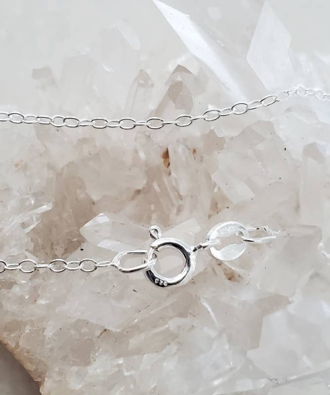 Sosie Designs - Vente Collier maille et chaîne - Chaîne forçat en argent sterling de 45 cm 1,4 mm3