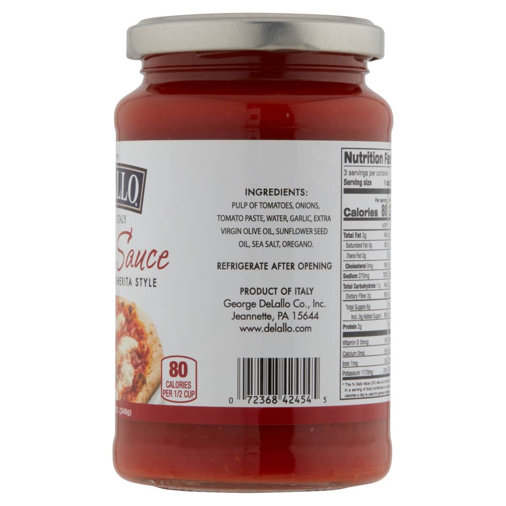 Delallo - Wholesale Sauce - Margherita Pizza Sauce2