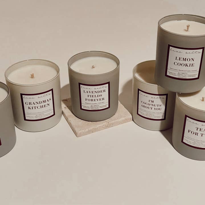 Vela de Soja Artesanal 8oz - Os Clássicos por atacado de Luxe salts