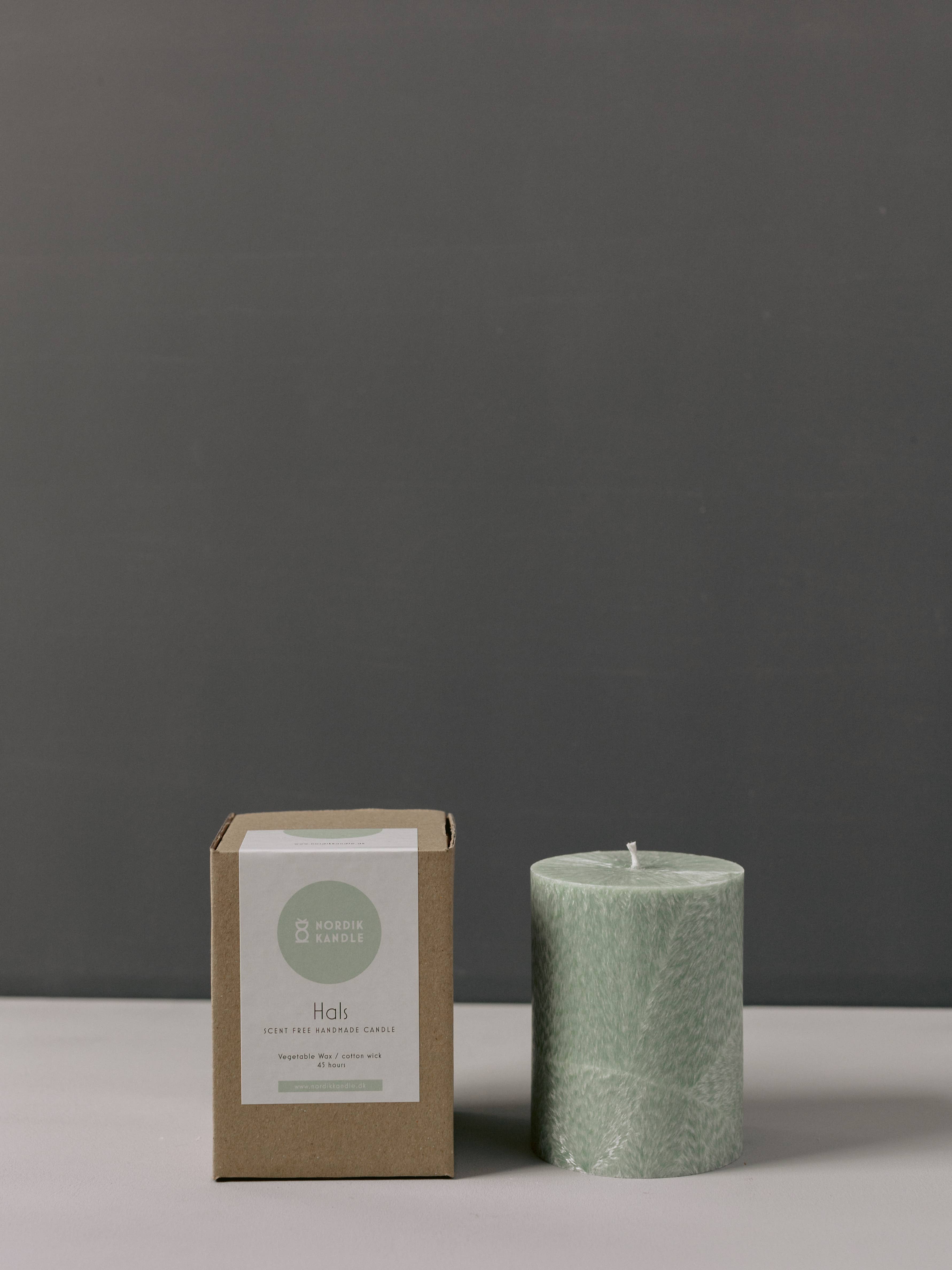 NORDIK KANDLE – Engroshandel Søjlelys – Hals rund stearinlys af naturlig plantevoks3