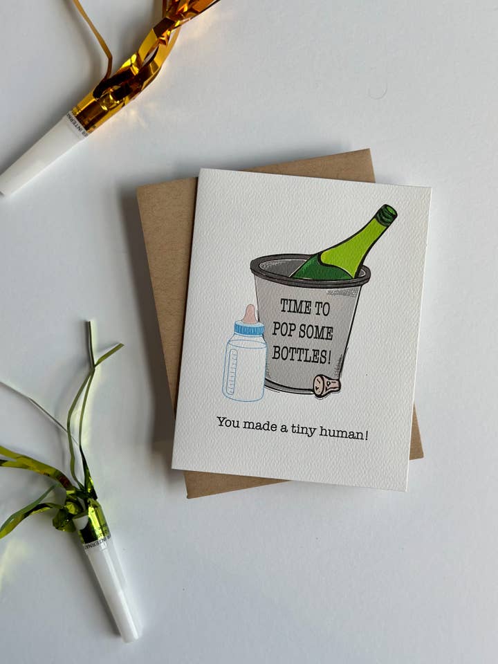 Pop Nogle Flasker Baby for engroshandel hos Wild Card Creations