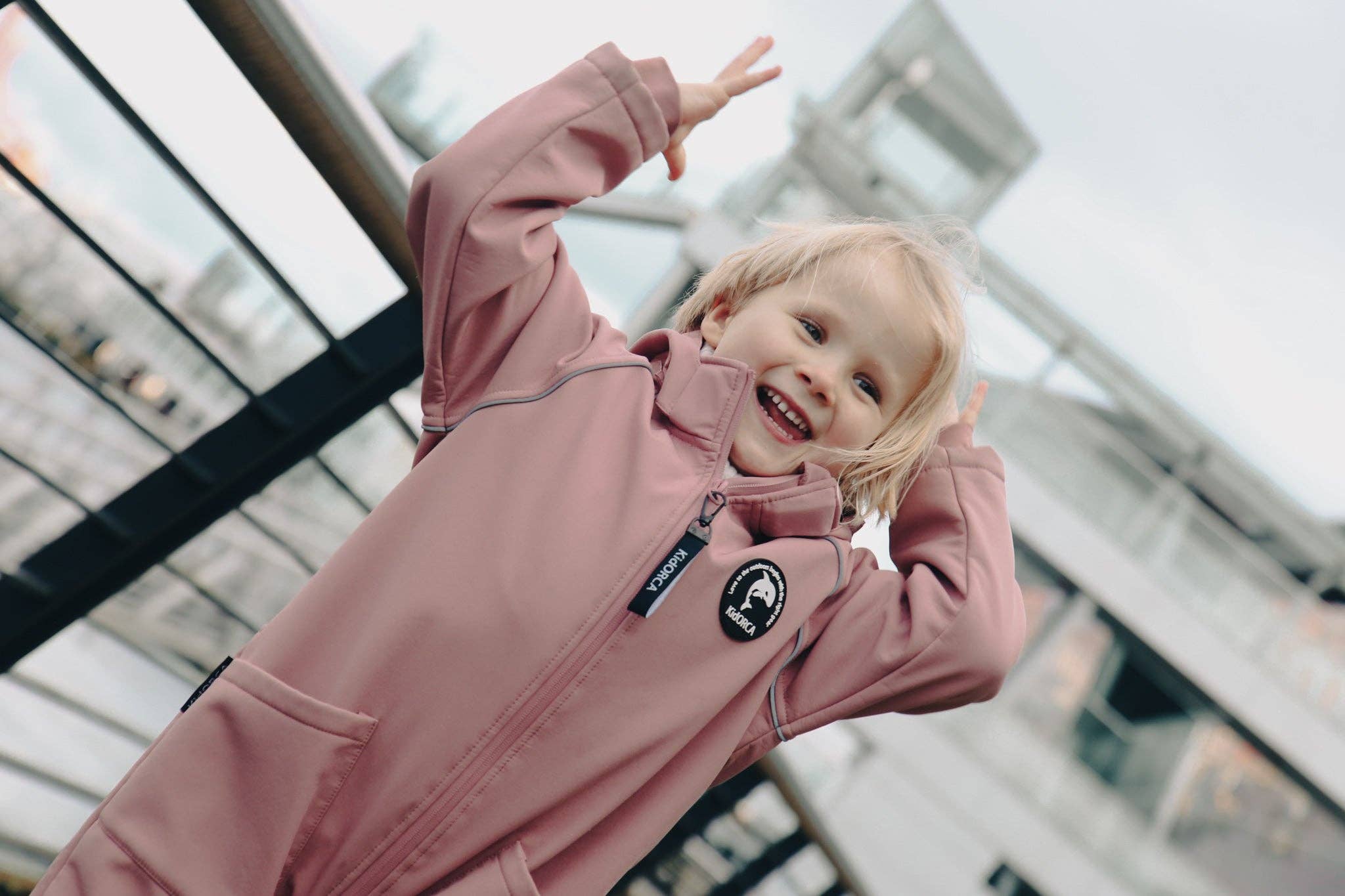 KID.ORCA – wholesale Overalls – Kids – KidORCA Kids Softshell Overall Play Suit _ Ash Rose23