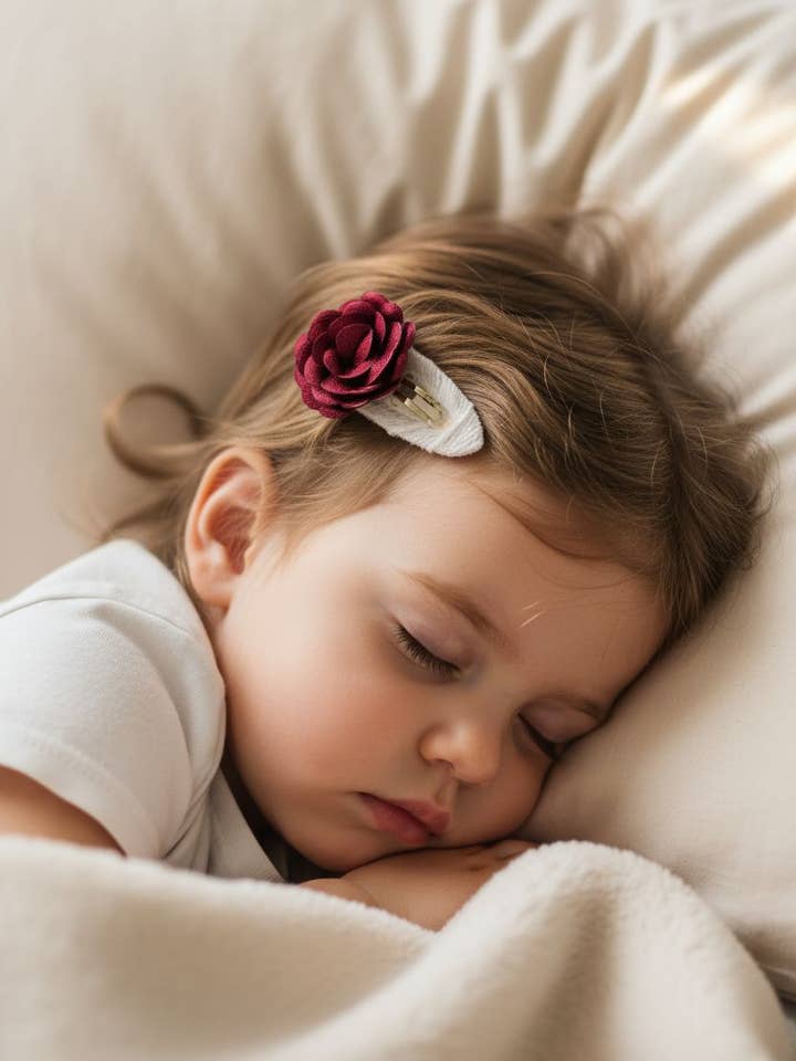 Rose Hairclip for wholesale by ruby & elle .