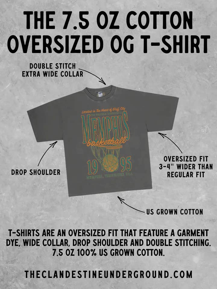 The Clandestine Underground – wholesale T-shirts med screentryck – Unisex – 90-talets Cincinnati Fotboll Boxig Överdimensionerad T-shirt3