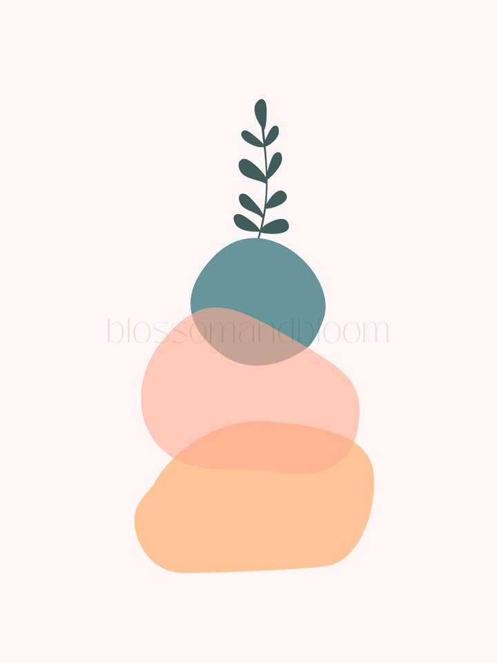 Stack floral abstrait pour la vente par Blossom & Bloom