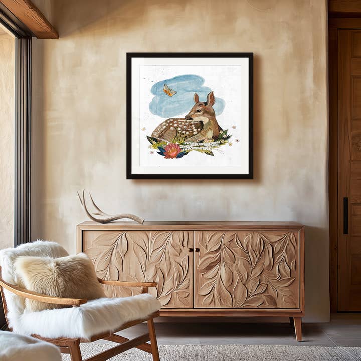 Kunstdruk | Fawn wanddecoratie | DREAM DAYS voor wholesale door Dolan Geiman