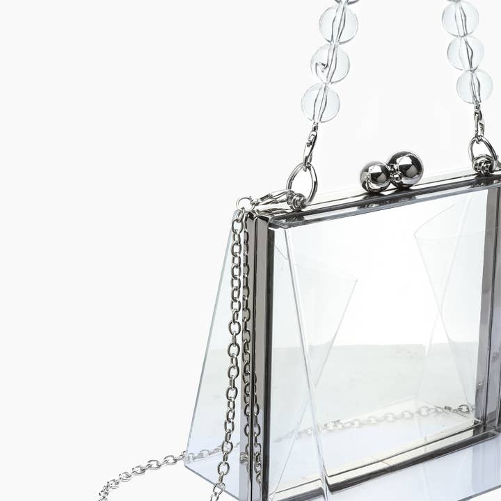 Like Dreams - Wholesale Clutch Bag - Women's - Bella Top Handle Clear Clutch