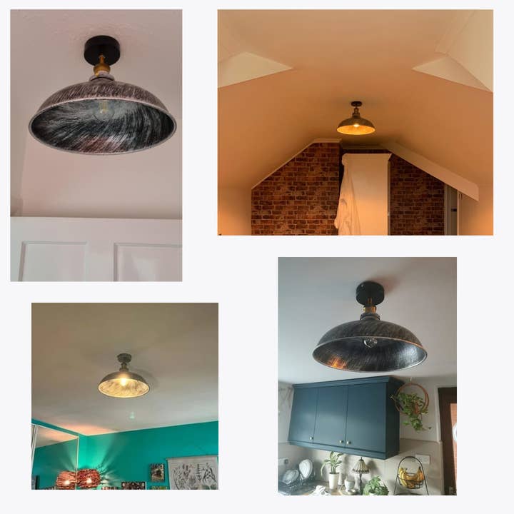 Ledsone - Wholesale Chandelier/Hanging Light - Brushed Metal Flush Mount Ceiling Lights Kitchen ~13005