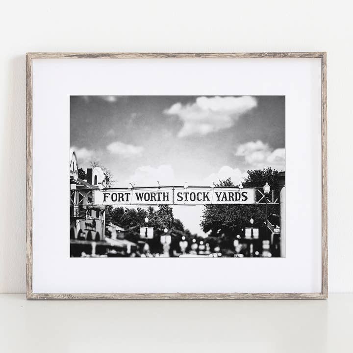Lisa Russo Fine Art - Wholesale Art Print - Fort Worth Texas Stockyards Sign Art Print0