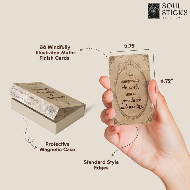 Designs by Deekay Inc. - Wholesale Tarot Cards - Protection & Grounding Affirmations Card Deck