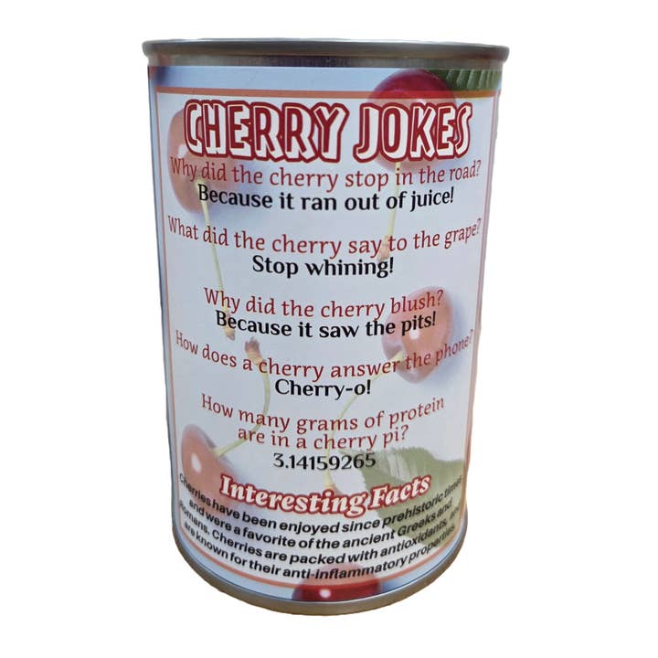 Canned Gifts – wholesale Skämtpresent/liten present – Ruby den konserverade körsbär - Miljövänlig mjukdjur i burk med skämt