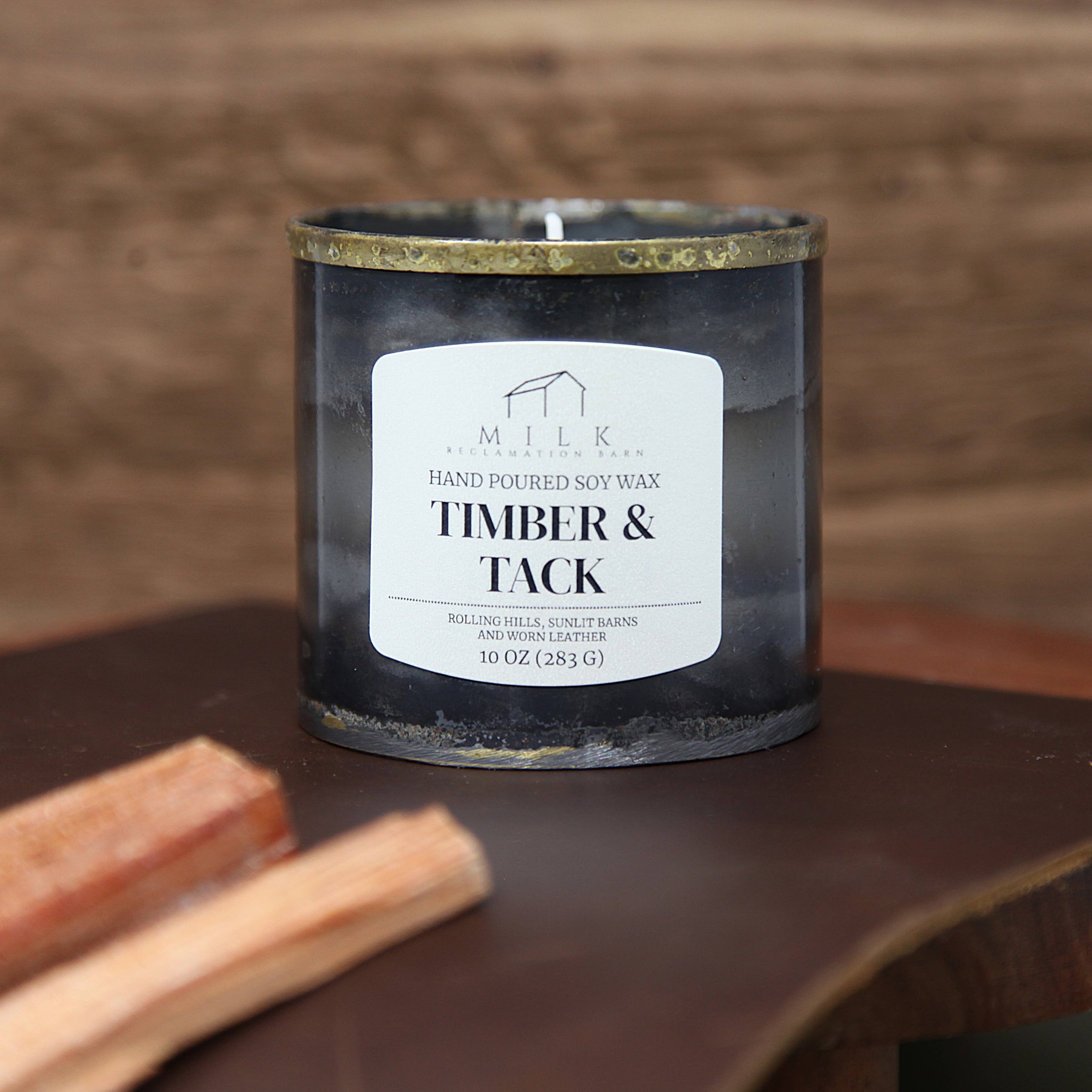 Milk Reclamation Barn - Wholesale Jar/Filled Candle - Rustic Barn Metal Candle - 10 oz3