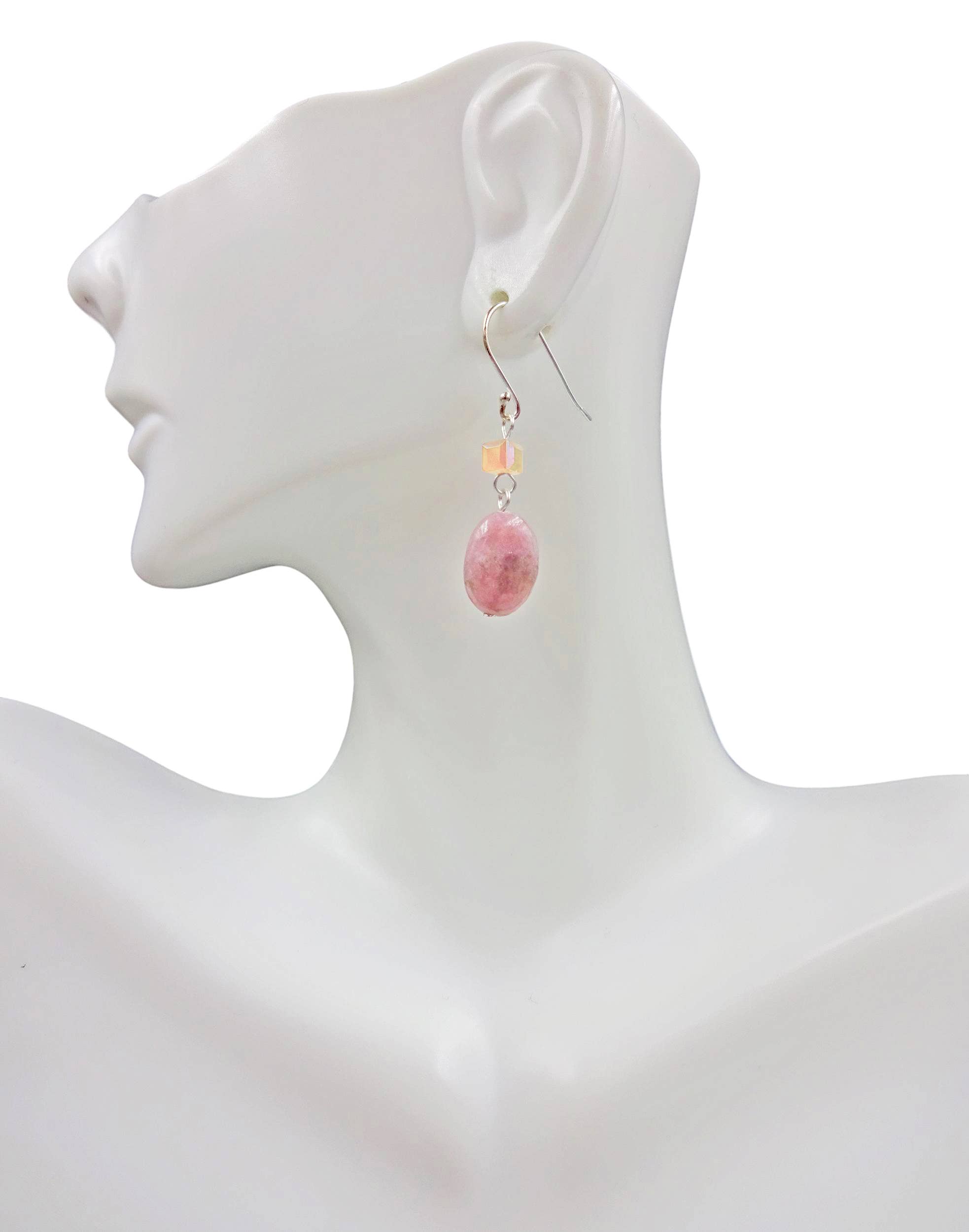 IST Jewelry - Wholesale Dangle Earrings - Pink Tone Drop Earring3