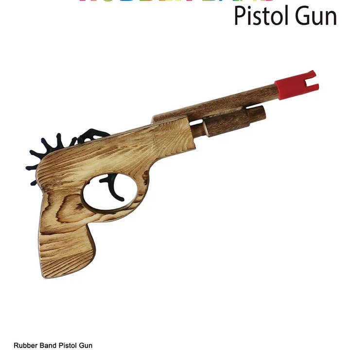 Puka Creations - Wholesale Classic Toy - Kids - Rubber Band Pistol Gun 64 Pcs.0