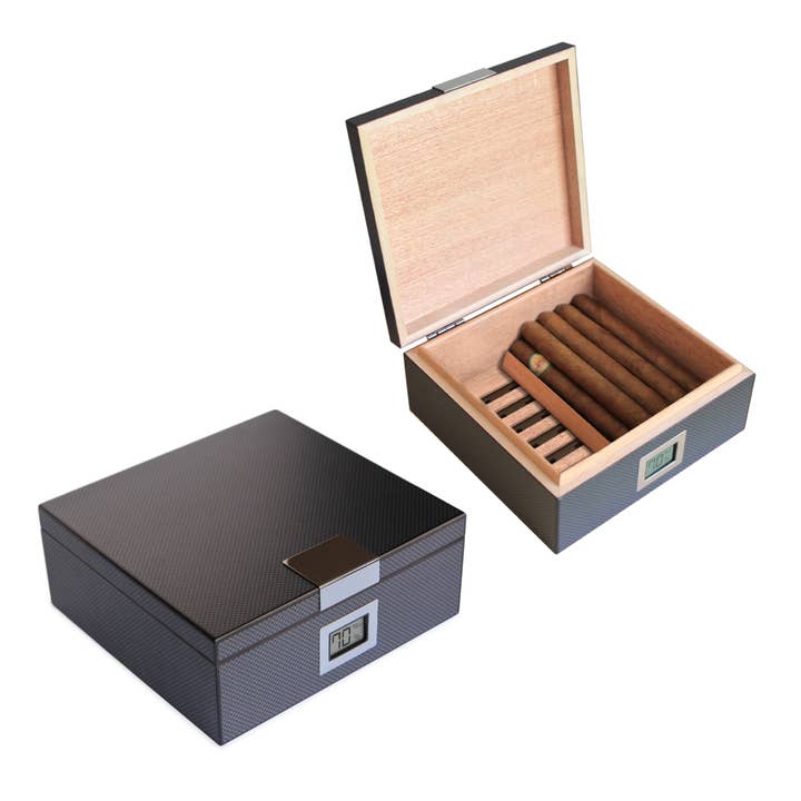 Case Elegance – Großhandel Humidor/Zigarrenzubehör – Kingston Kohlefaser-Humidor4