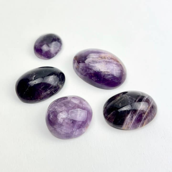 *Amethyst Cabochons | 15-30mm | Brazil for wholesale by Pelham Grayson Rose