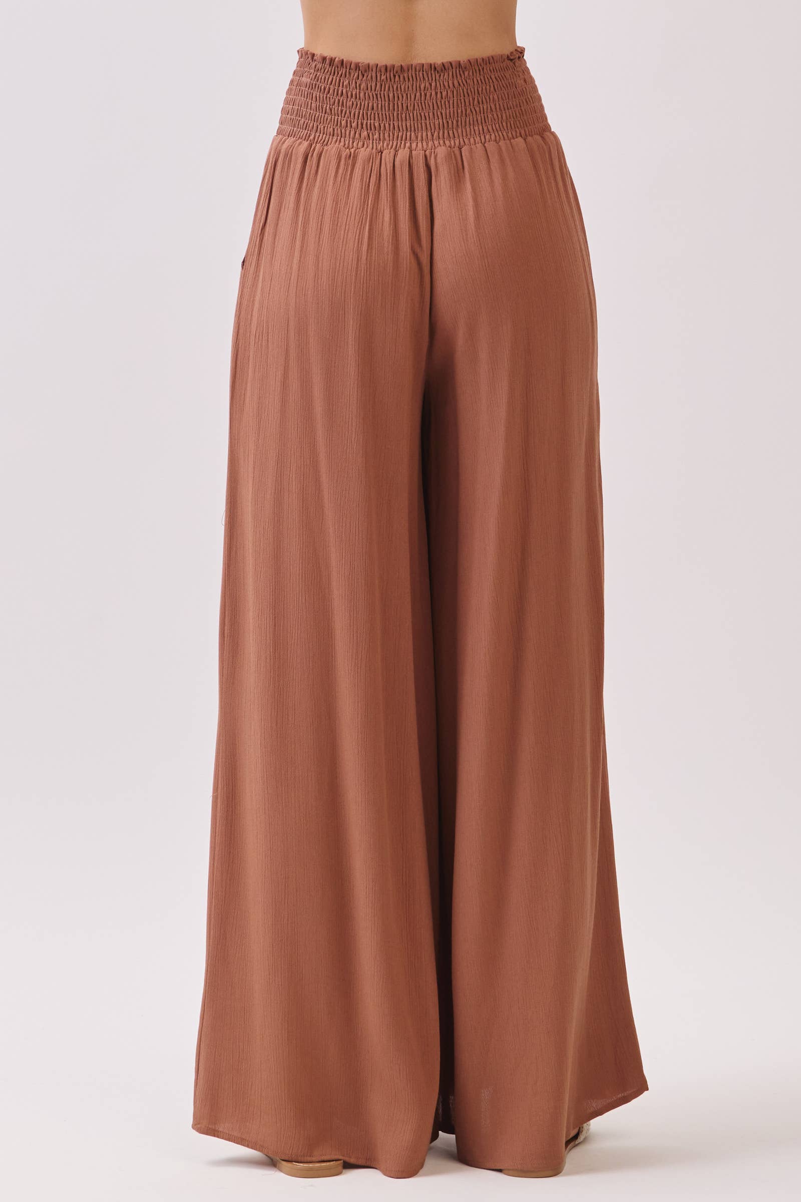 Final Touch – wholesale Pants – Women's – Heavy Gauze Wide Leg Pants - NP70263D-HV37