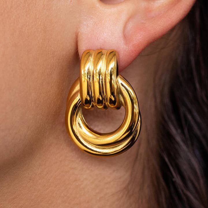 Juliette Earrings Gold for wholesale by ALCO Jewelry