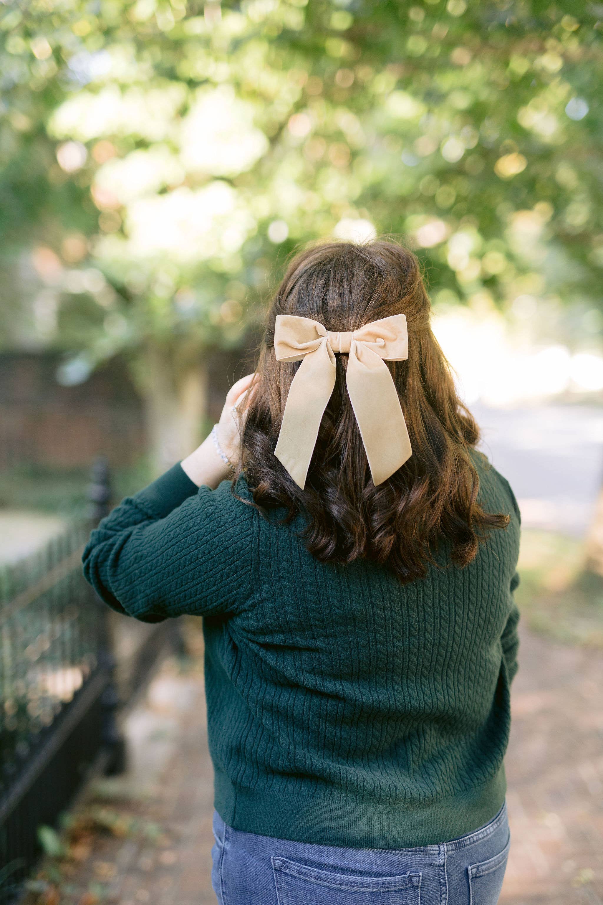 Grace & Grandeur - Wholesale Hair Bow - Women's - Large Velvet Hair Bow Barrette for Women | Bailee Bow14