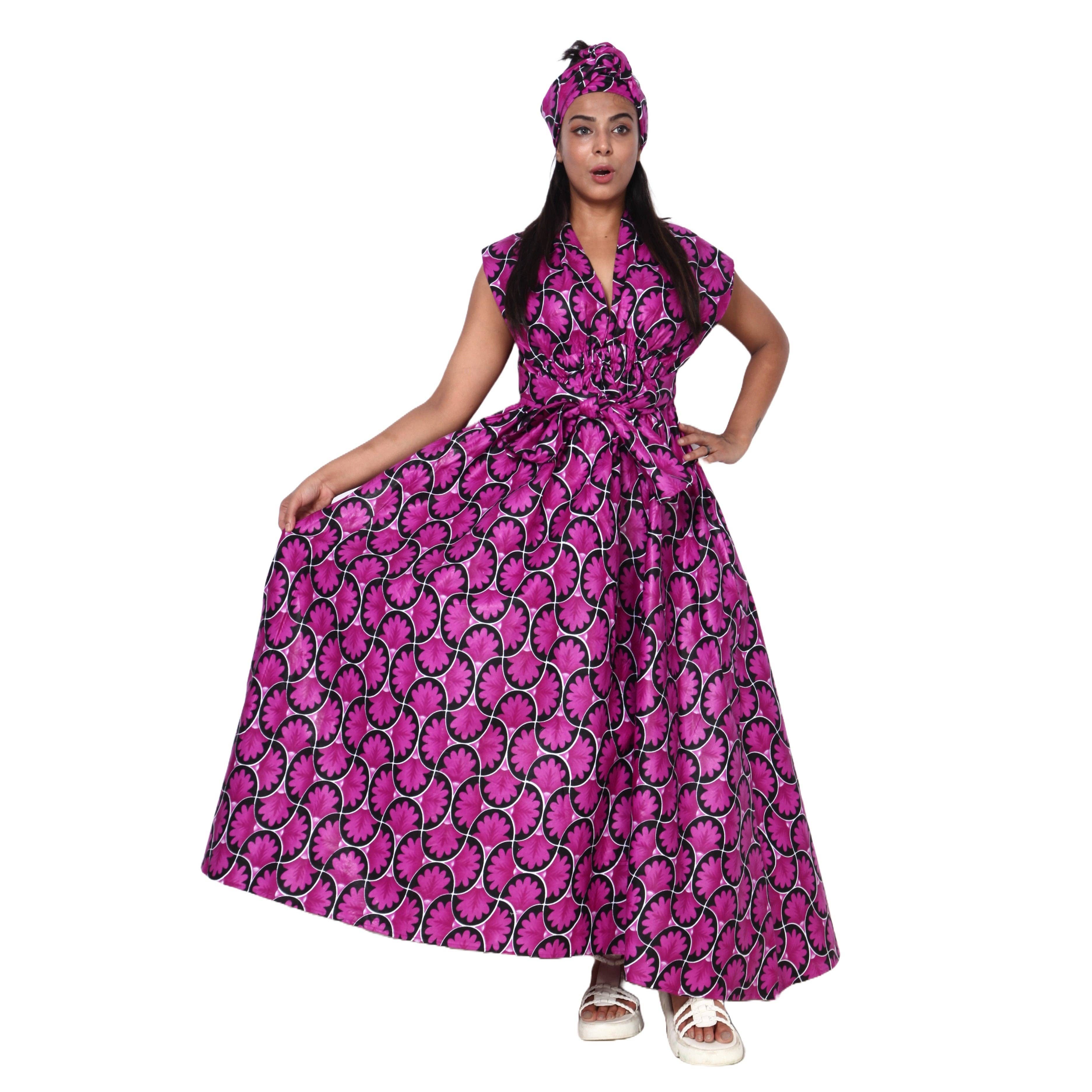 African Stars - Wholesale Dress - Women's - Women's Multi Way Style Maxi Dress -- FI-68L2