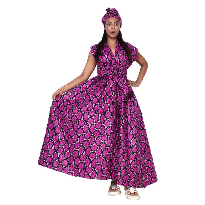 African Stars - Wholesale Dress - Women's - Women's Multi Way Style Maxi Dress -- FI-68L2
