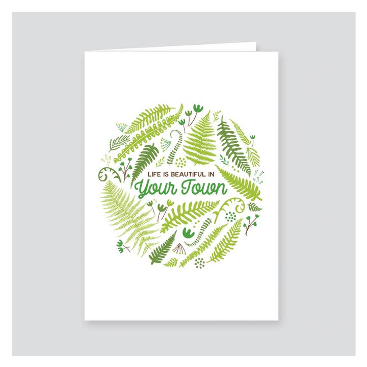 Personligt stadskort - Ferns botaniska trädgård för wholesale av Rock Scissor Paper