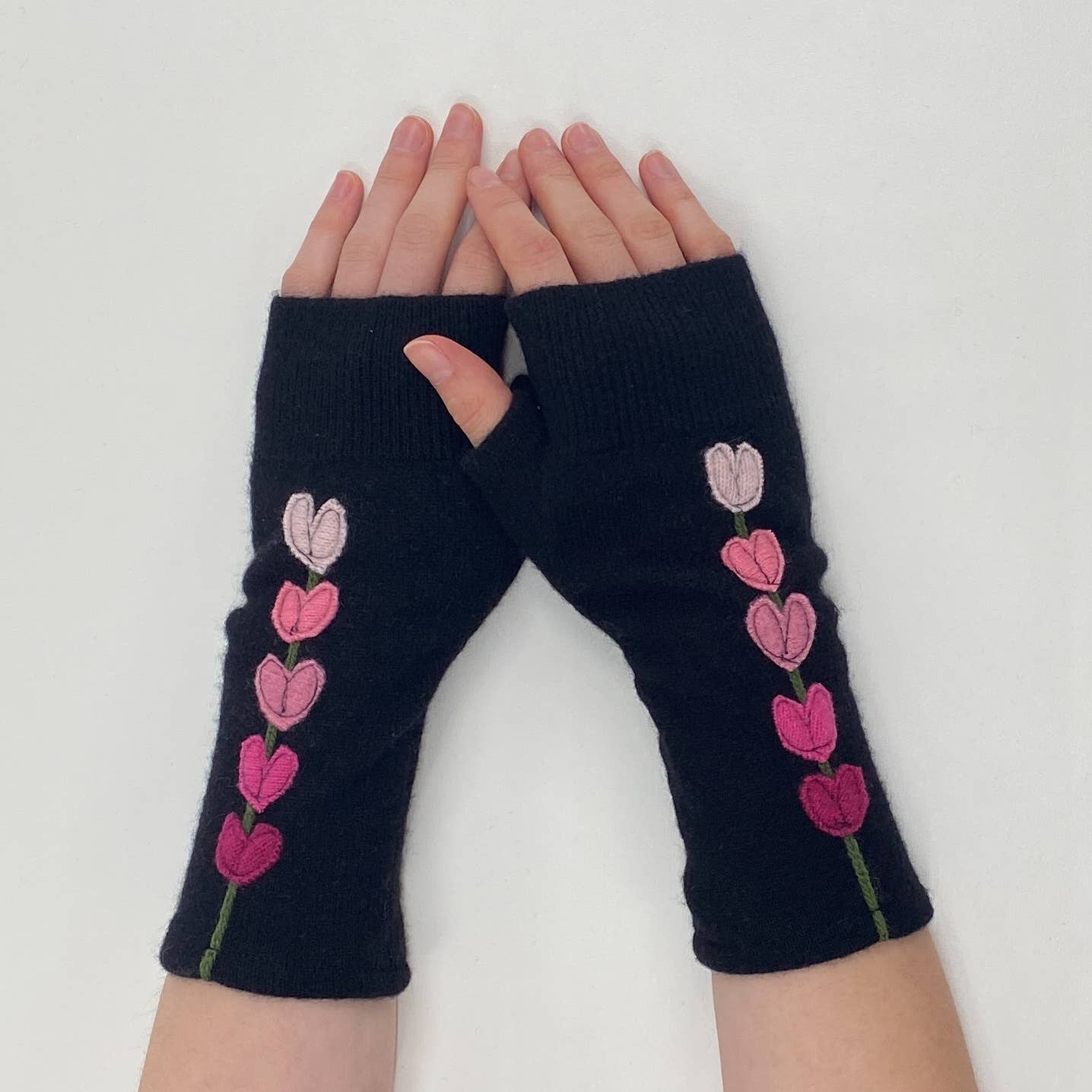 Sardine Clothing Co. - Vendita all'ingrosso Guanti - Donna - Guanti in cashmere senza dita-Lupine14