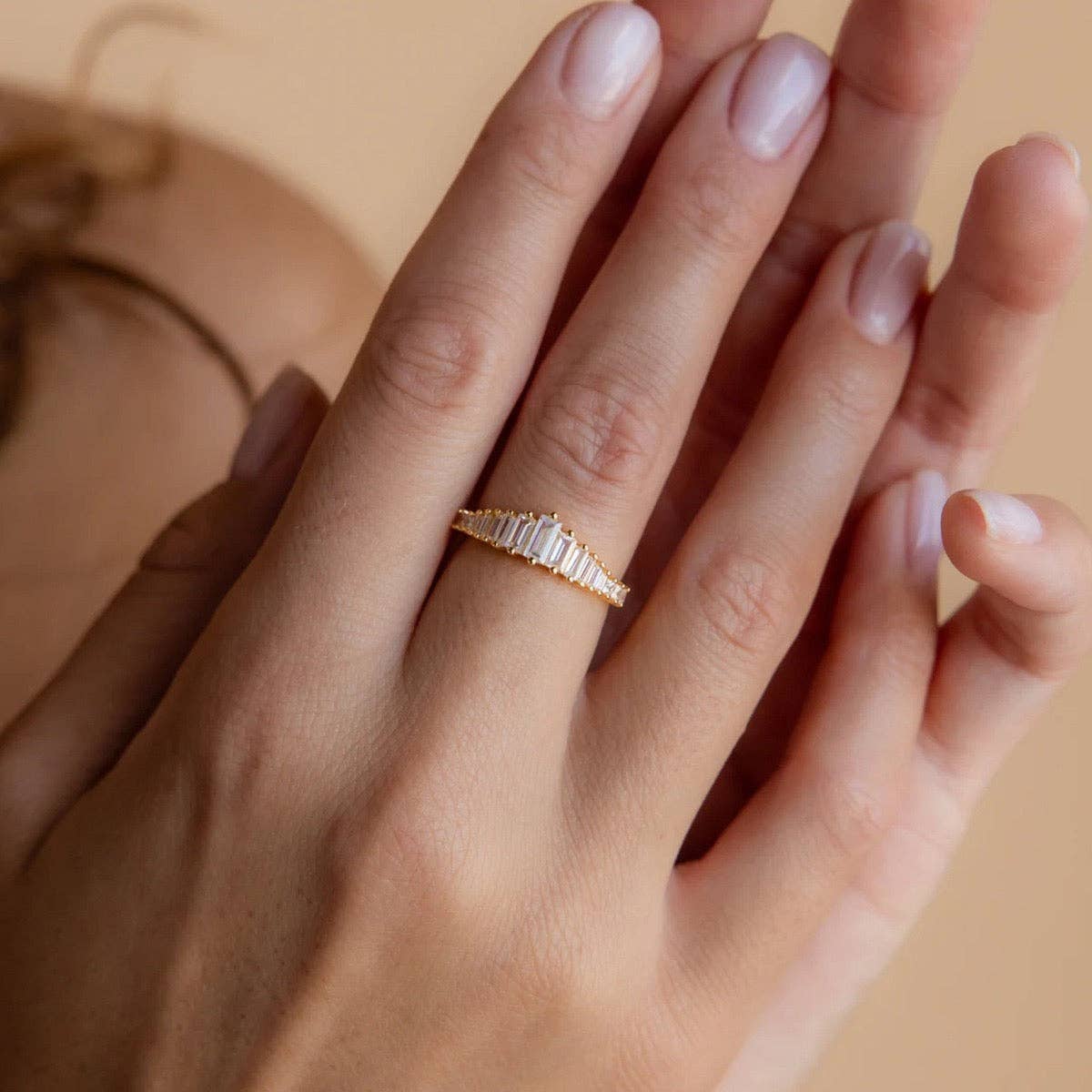 LanLivia - Wholesale Multi-Stone Ring - Transition Eternity Rings with Emerald-cut Stones12