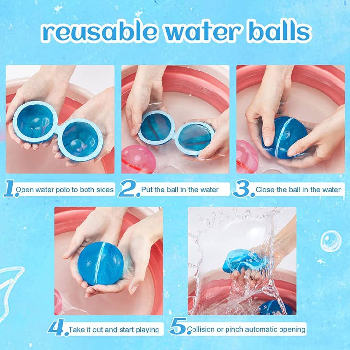 Threaded Pear – Großhandel Aufblasbares Spielzeug – Kind & Baby – Wiederverwendbarer Wasserballon, 6er-Pack