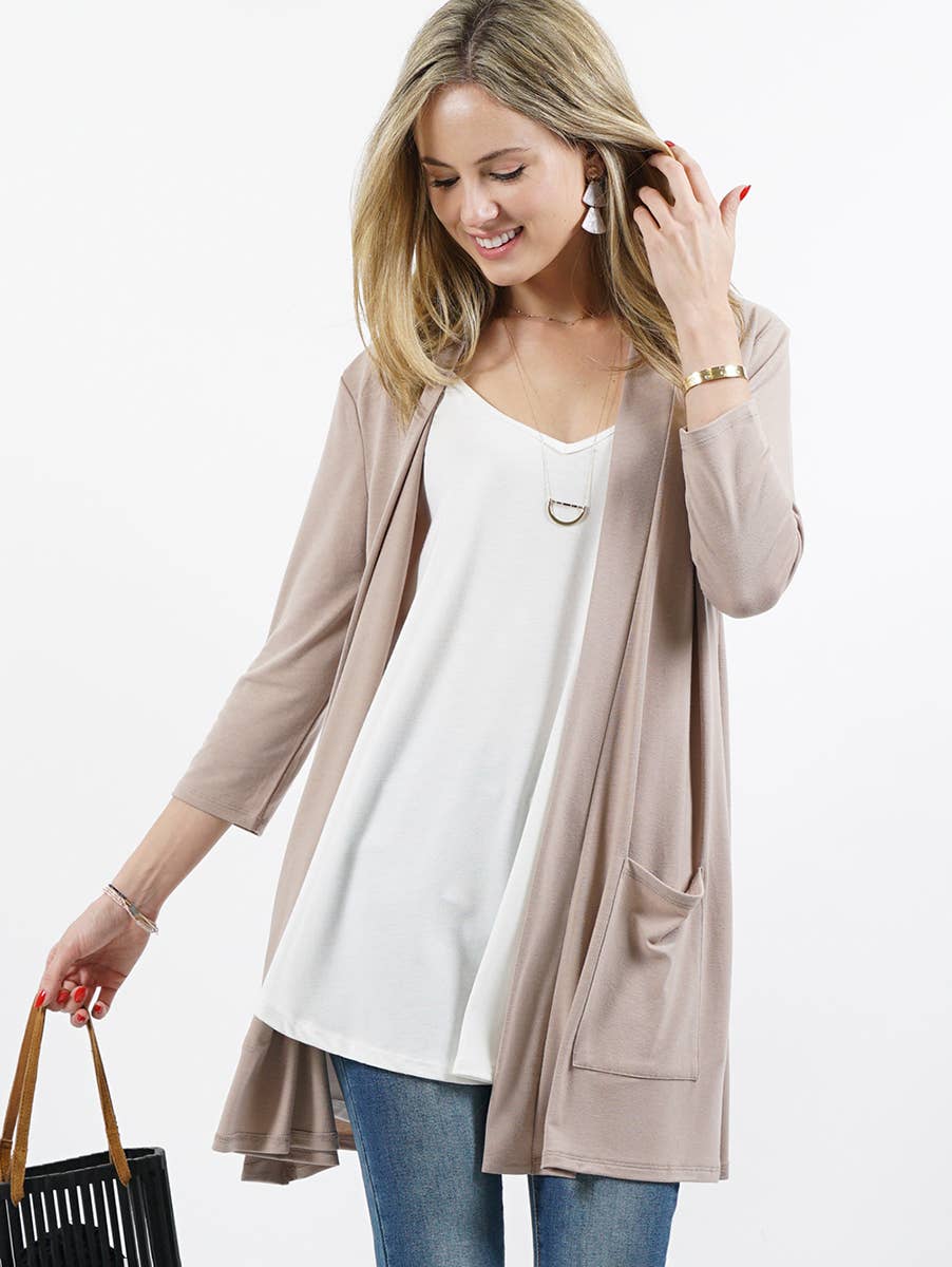 42POPS - Wholesale Cardigan - Women's - ",,...._ Open cardigan w/ slouchy pockets35