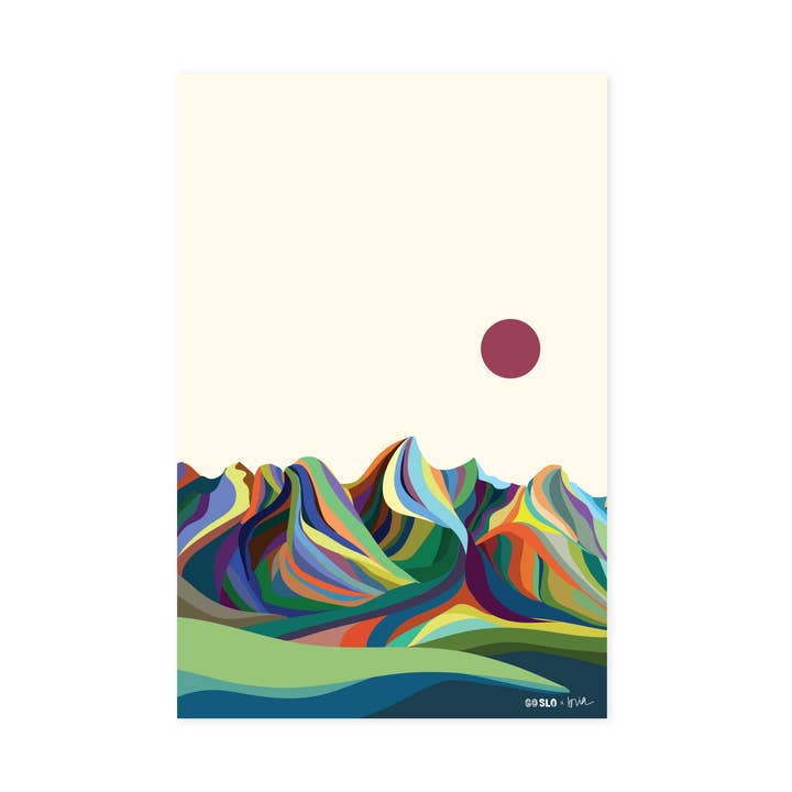 Minimal Grand Tetons Print // Portrait for wholesale by Hammock Fine Art