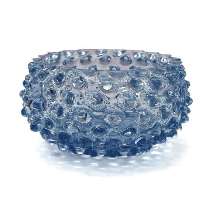 Small Hobnail Glass Bowl | Midnight Blue | Decorative Dish for wholesale by Maure Luxury Gifts
