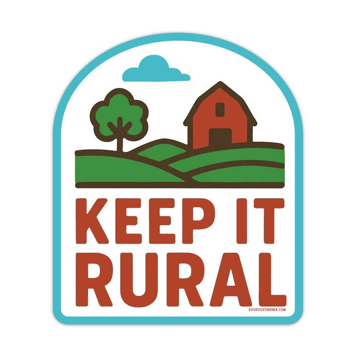 Autocolante "Mantenha-o Rural" por atacado de Good Southerner
