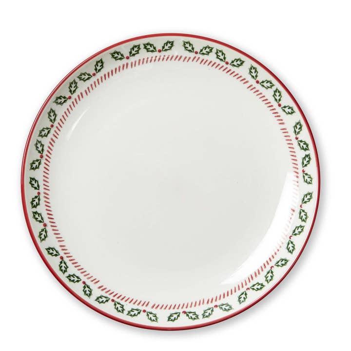 Tis The Season Dinner Plate Multi Stoneware Christmas for wholesale by tag