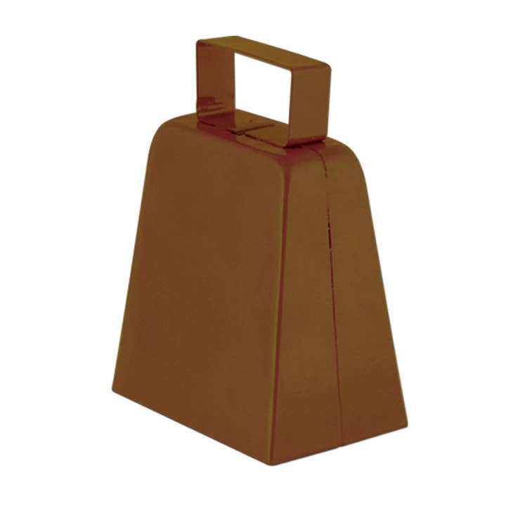 Brown 4" Cowbell for wholesale by Beistle