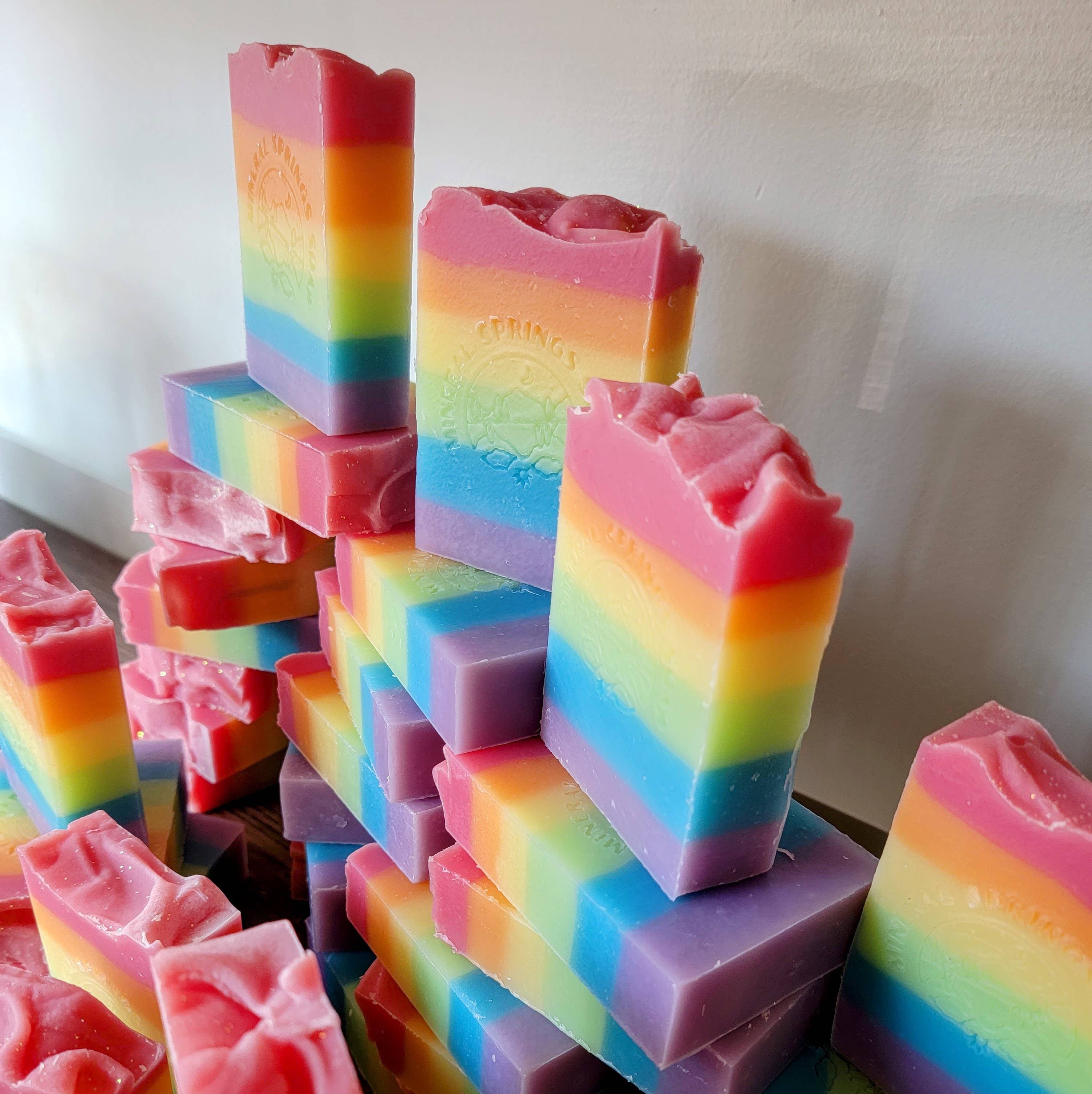 Modern Soapmaking - Wholesale Bar Soap - Rainbow Pride Sparkling Citrus Bar Soap (LGBT+ Everyday is Pride Collection)5