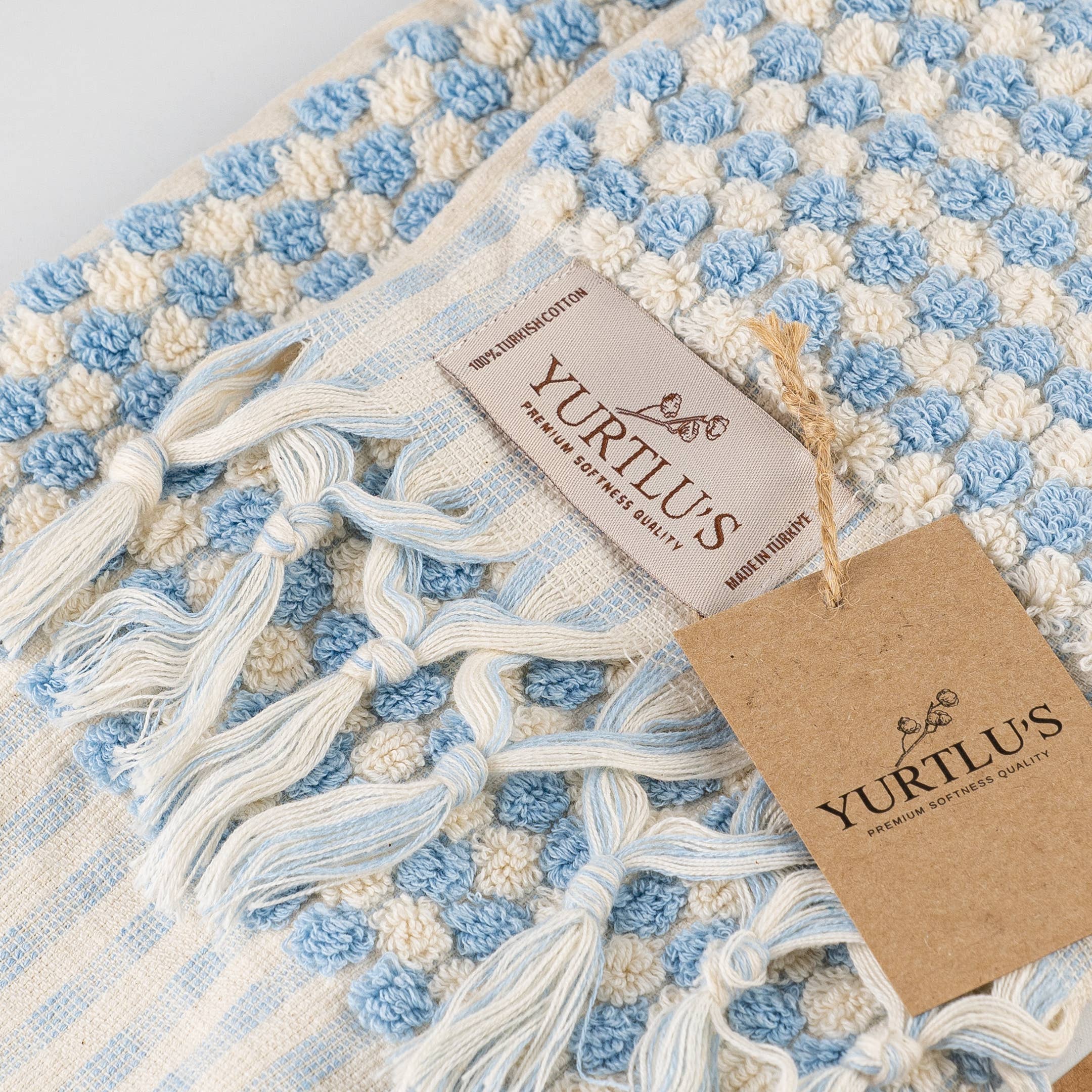 YURTLUS – wholesale Hand towel – Organic Bubble Series- Hand Towel 18x 37,Soft Thick Towel, Kitchen Towel22