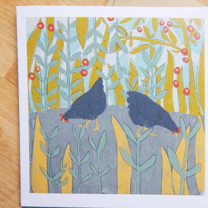 The High Fiber – wholesale Vardagliga hälsningskort – Kycklingträdgårdskort2